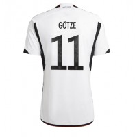 Camisa de Futebol Alemanha Mario Gotze #11 Equipamento Principal Mundo 2022 Manga Curta